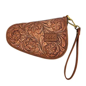 Tooled Leather Handgun Case