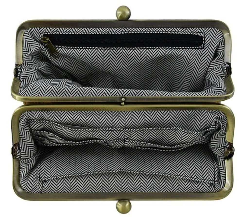 Tweed Kiss Lock Clutch