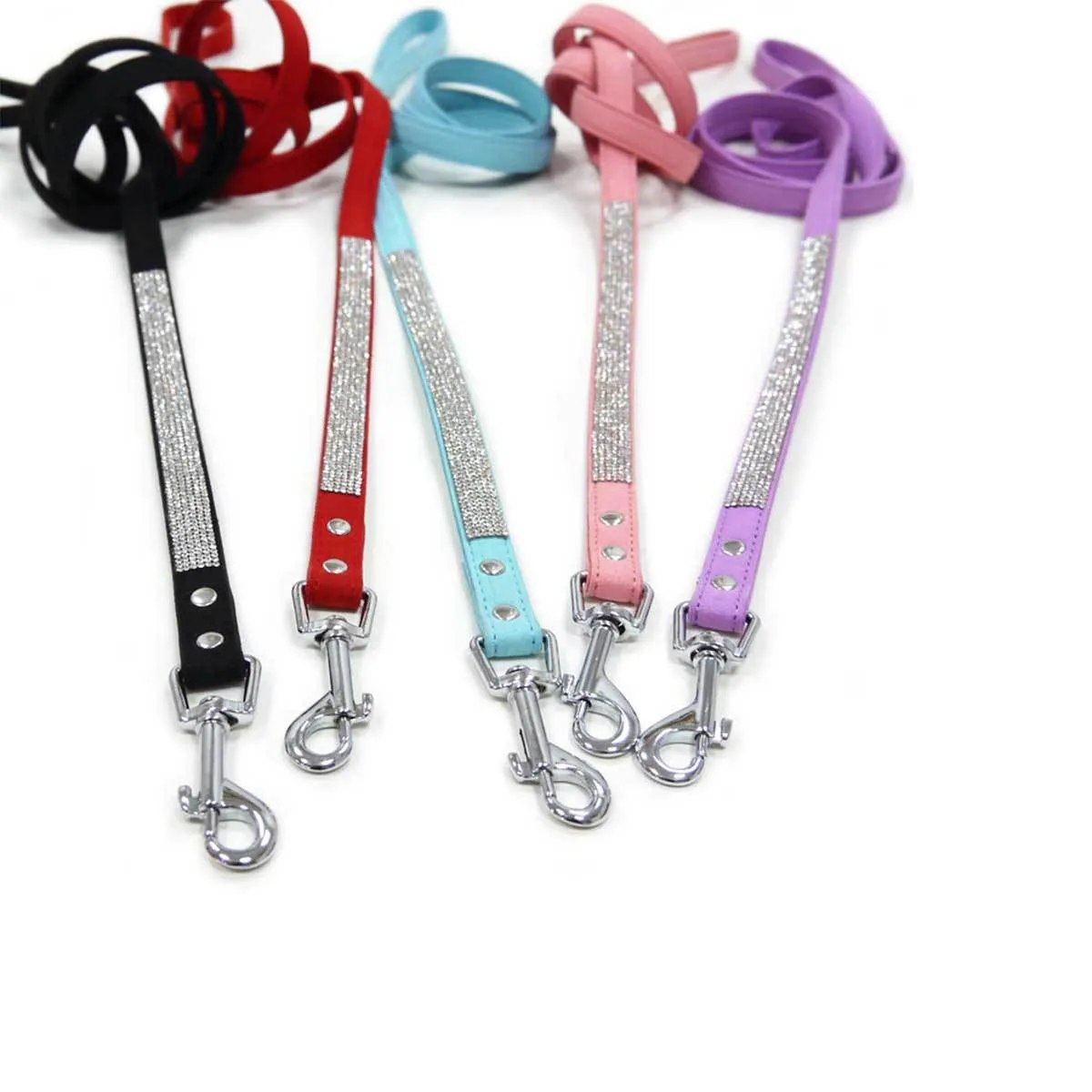 VIP Bling Dog Leash in Black