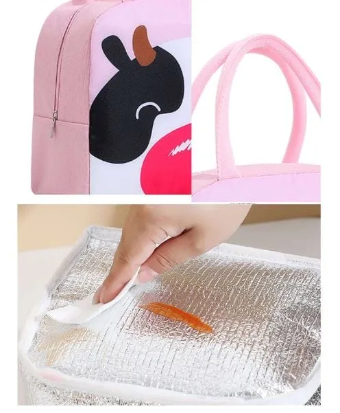 Water proof Cow print lunch bag