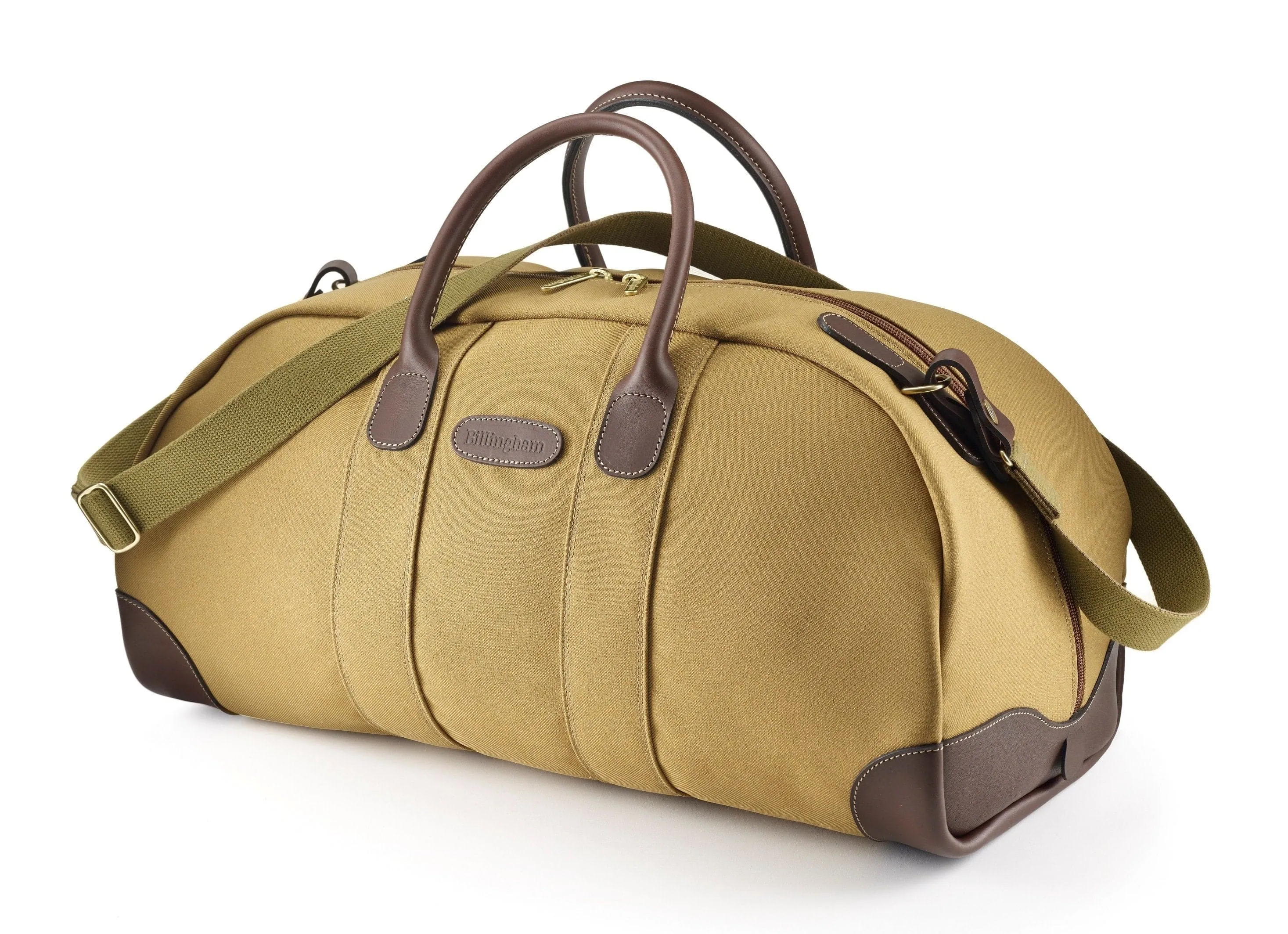 Weekender Bag - Khaki FibreNyte / Chocolate Leather