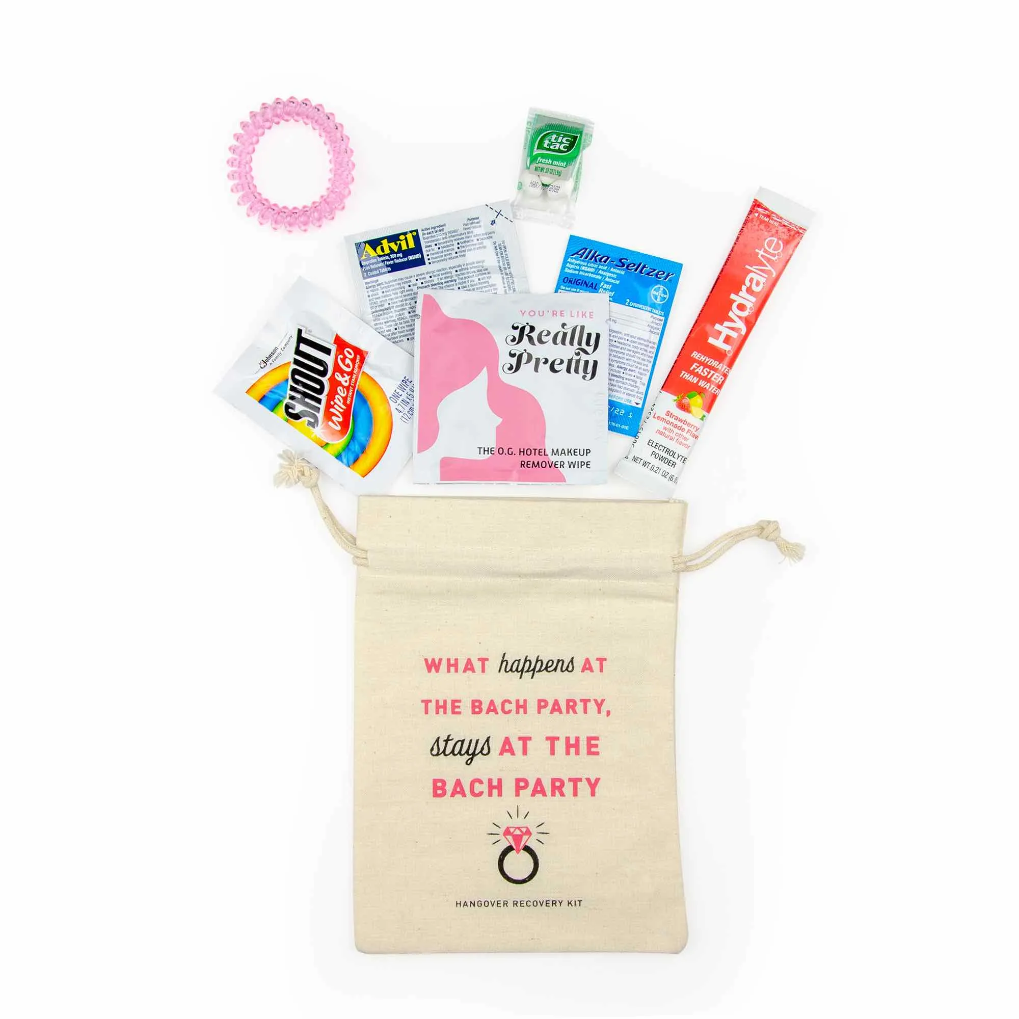 What Happens At The Bach Party Bachelorette Party Hangover Kit