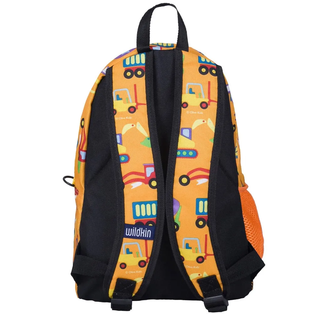 Wildkin Olive Kids Under Construction Sidekick Backpack School Bag