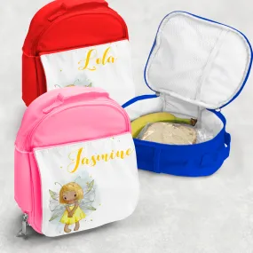 Yellow Fairy Personalised Kids Insulated Lunch Bag