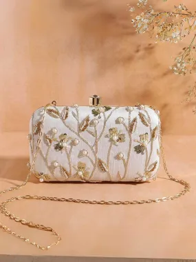 Zardozi Handwork Brocade Clutch Bag