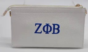 Zeta Phi Beta Pebble Texture Clutch/Crossbody